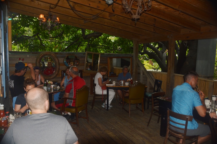 porch, Blue Heaven Restaurant